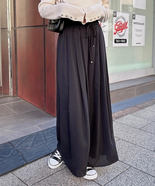 INGNI(イング)の「ジョーゼットイージースカンツ/A(その他パンツ・レディース・アイボリー/ブラック/グレー系その他/ブルー・FREE)」の12枚目の写真