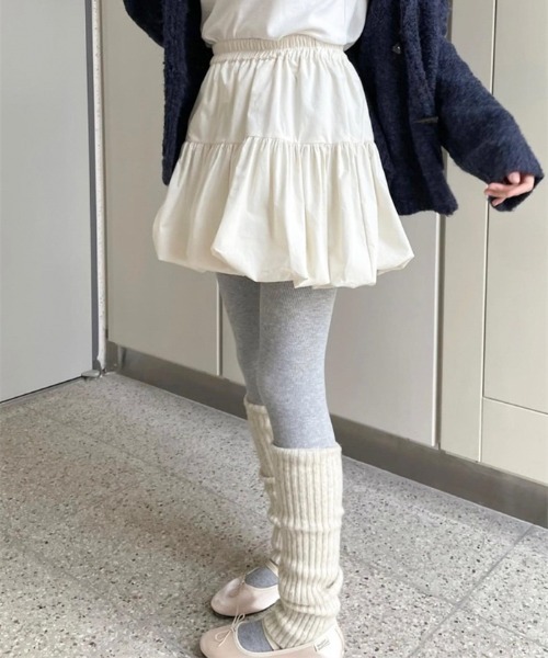 Per sist ence（パーシエンス）の「ティアードバルーンミニスカート（スカート・レディース・ブラック/ホワイト・FREE）」の8枚目の写真