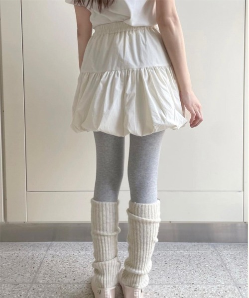 Per sist ence（パーシエンス）の「ティアードバルーンミニスカート（スカート・レディース・ブラック/ホワイト・FREE）」の10枚目の写真