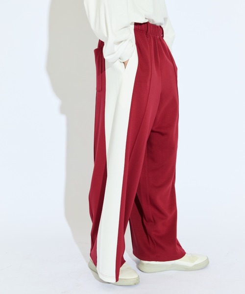 Lui's(ルイス)の「【Neucon/ニューコン】ビッグサイドラインダンボールニットスウェットパンツ(その他パンツ・メンズ・ボルドー/ブラック・2/1)」の21枚目の写真