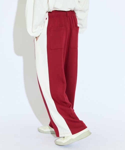 Lui's(ルイス)の「【Neucon/ニューコン】ビッグサイドラインダンボールニットスウェットパンツ(その他パンツ・メンズ・ボルドー/ブラック・2/1)」の22枚目の写真