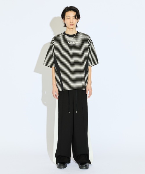 Lui's(ルイス)の「【Neucon/ニューコン】ビッグサイドラインダンボールニットスウェットパンツ(その他パンツ・メンズ・ボルドー/ブラック・2/1)」の19枚目の写真