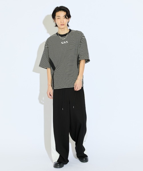 Lui's(ルイス)の「【Neucon/ニューコン】ビッグサイドラインダンボールニットスウェットパンツ(その他パンツ・メンズ・ボルドー/ブラック・2/1)」の18枚目の写真