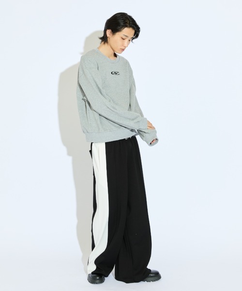 Lui's(ルイス)の「【Neucon/ニューコン】ビッグサイドラインダンボールニットスウェットパンツ(その他パンツ・メンズ・ボルドー/ブラック・2/1)」の8枚目の写真