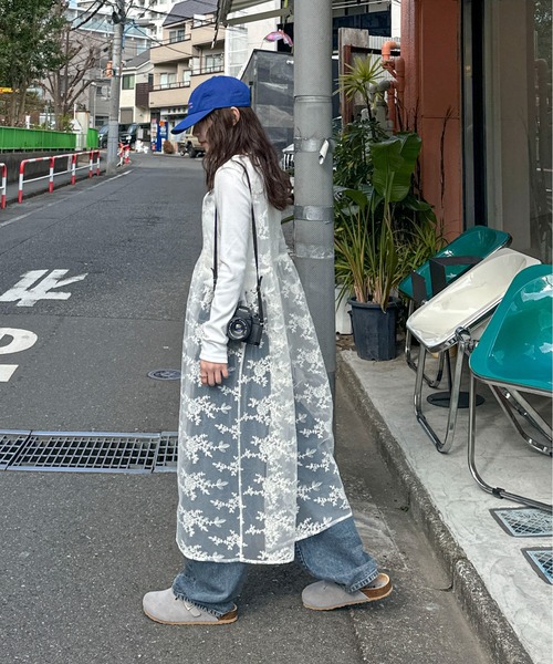 PILIT（ピリット）の「フラワー刺繍レイヤードワンピース（ワンピース・レディース・アイボリー・MEDIUM）」の16枚目の写真