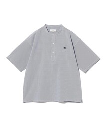 B:MING by BEAMS（ビーミングバイビームス）の「サッカー バンドカラー ハーフスリーブ シャツ（シャツ/ブラウス・メンズ）」