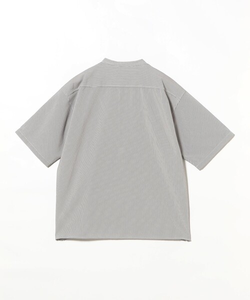 B:MING by BEAMS(ビーミングバイビームス)の「サッカー バンドカラー ハーフスリーブ シャツ(シャツ/ブラウス・メンズ・グレー/ブルー/ネイビー・S/M/L/XL)」の4枚目の写真