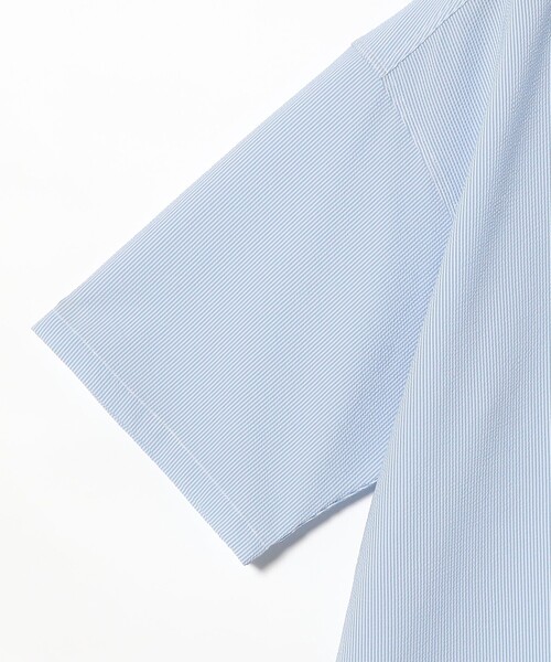 B:MING by BEAMS(ビーミングバイビームス)の「サッカー バンドカラー ハーフスリーブ シャツ(シャツ/ブラウス・メンズ・グレー/ブルー/ネイビー・S/M/L/XL)」の8枚目の写真