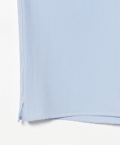 B:MING by BEAMS(ビーミングバイビームス)の「サッカー バンドカラー ハーフスリーブ シャツ(シャツ/ブラウス・メンズ・グレー/ブルー/ネイビー・S/M/L/XL)」の9枚目の写真