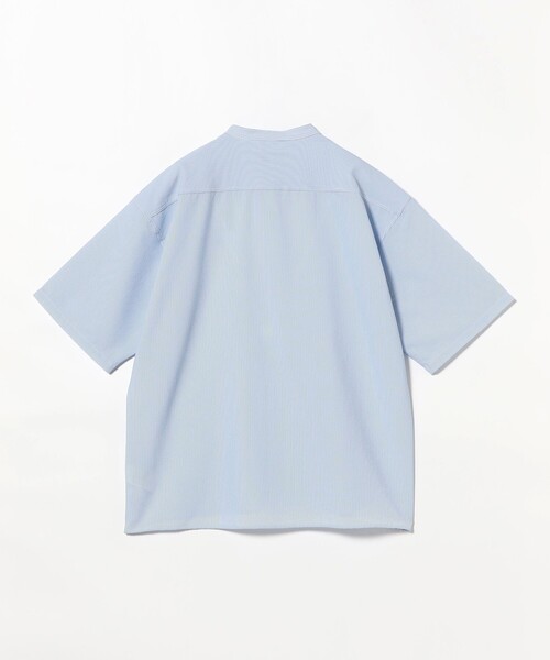 B:MING by BEAMS(ビーミングバイビームス)の「サッカー バンドカラー ハーフスリーブ シャツ(シャツ/ブラウス・メンズ・グレー/ブルー/ネイビー・S/M/L/XL)」の10枚目の写真
