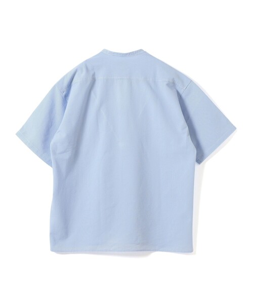 B:MING by BEAMS(ビーミングバイビームス)の「サッカー バンドカラー ハーフスリーブ シャツ(シャツ/ブラウス・メンズ・グレー/ブルー/ネイビー・S/M/L/XL)」の17枚目の写真
