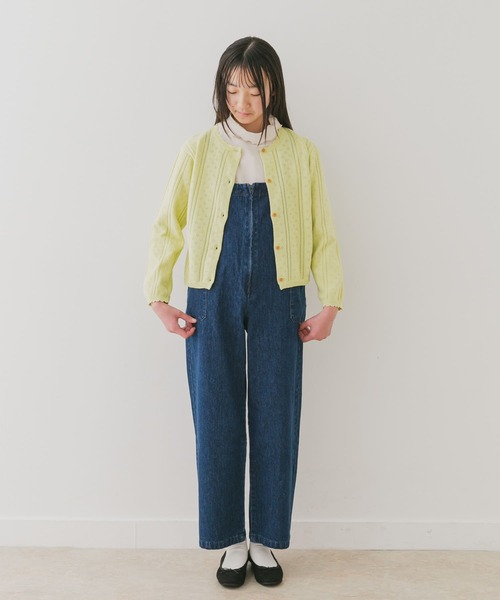 URBAN RESEARCH DOORS(アーバンリサーチドアーズ)の「『WEB/一部店舗限定』透かし編みカーディガン(KIDS)(ニット/セーター・キッズ・オフホワイト/グリーン系その他・150)」の12枚目の写真