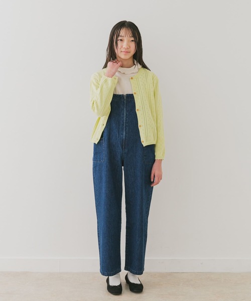 URBAN RESEARCH DOORS(アーバンリサーチドアーズ)の「『WEB/一部店舗限定』透かし編みカーディガン(KIDS)(ニット/セーター・キッズ・オフホワイト/グリーン系その他・150)」の15枚目の写真