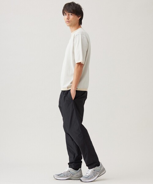 UNFILO(アンフィーロ)の「スラブジャージー イージー テーパードパンツ(その他パンツ・メンズ・ブラック系/ベージュ系・SMALL/MEDIUM/LARGE/X-LARGE)」の4枚目の写真
