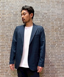 リネンライクポリエステルジャケット