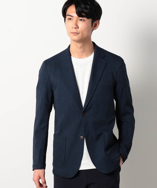 Grand PARK（グランドパーク）の「リネンライクポリエステルジャケット（テーラードジャケット・メンズ・チャコールグレー/ネイビー・LARGE/X-LARGE/MEDIUM/SMALL）」の4枚目の写真