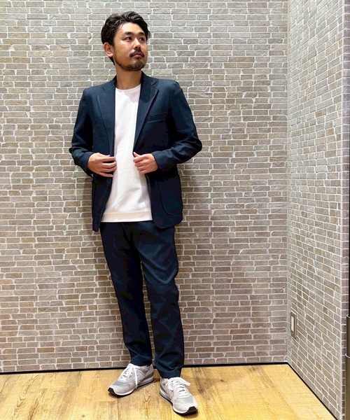 Grand PARK（グランドパーク）の「リネンライクポリエステルジャケット（テーラードジャケット・メンズ・チャコールグレー/ネイビー・LARGE/X-LARGE/MEDIUM/SMALL）」の18枚目の写真