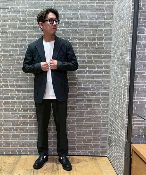 Grand PARK（グランドパーク）の「リネンライクポリエステルジャケット（テーラードジャケット・メンズ・チャコールグレー/ネイビー・LARGE/X-LARGE/MEDIUM/SMALL）」の19枚目の写真