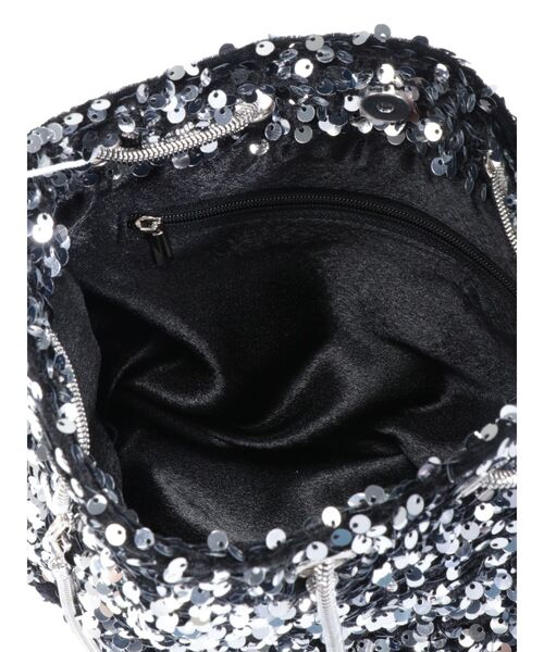 VELETTO(ベレット)の「LADYスパンコールバッグ(ショルダーバッグ・レディース・シルバー/ブラック・FREE)」の7枚目の写真