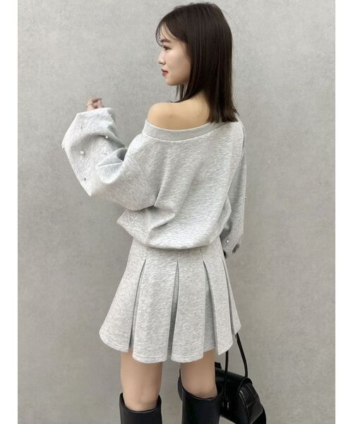 dazzlin（ダズリン）の「ボックスプリーツカットミニスカート（スカート・レディース・オフホワイト/グレー/ブラック・SMALL/MEDIUM）」の20枚目の写真