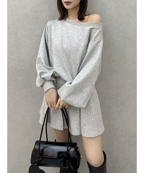 dazzlin（ダズリン）の「ボックスプリーツカットミニスカート（スカート・レディース・オフホワイト/グレー/ブラック・SMALL/MEDIUM）」の21枚目の写真