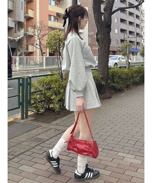 dazzlin（ダズリン）の「ボックスプリーツカットミニスカート（スカート・レディース・オフホワイト/グレー/ブラック・SMALL/MEDIUM）」の13枚目の写真