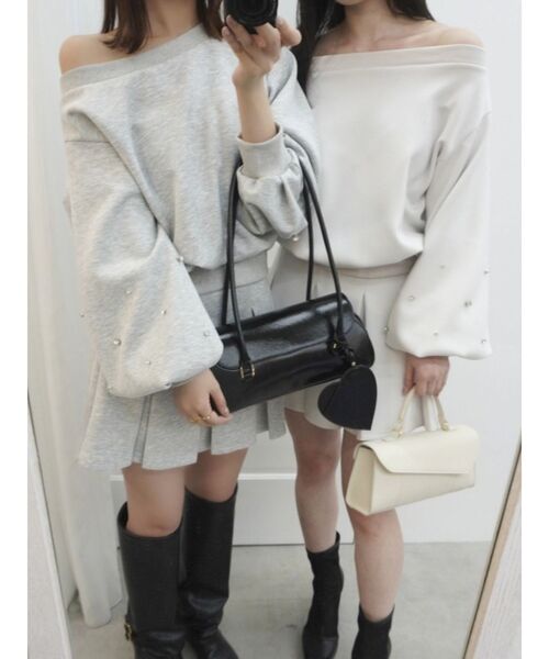 dazzlin（ダズリン）の「ボックスプリーツカットミニスカート（スカート・レディース・オフホワイト/グレー/ブラック・SMALL/MEDIUM）」の19枚目の写真