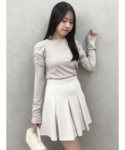 セール】ボックスプリーツカットミニスカート（スカート