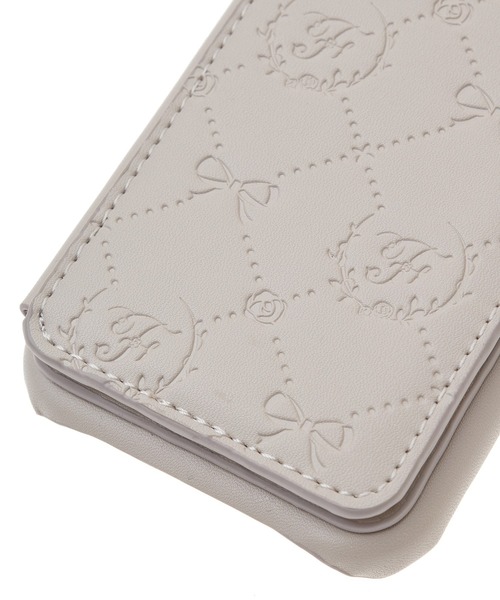 Maison de FLEUR（メゾンドフルール）の「カードポケットミラー付きアイフォン16ケース（スマホケース/カバー・レディース・ピンク/ピンク系その他/ブラック・FREE）」の12枚目の写真