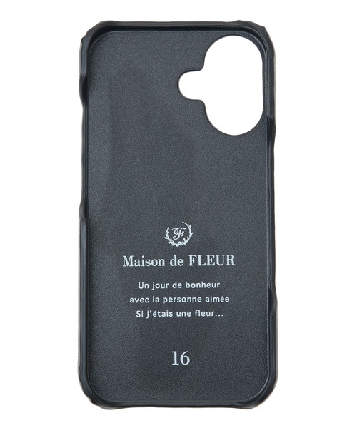 Maison de FLEUR（メゾンドフルール）の「カードポケットミラー付きアイフォン16ケース（スマホケース/カバー・レディース・ピンク/ピンク系その他/ブラック・FREE）」の16枚目の写真