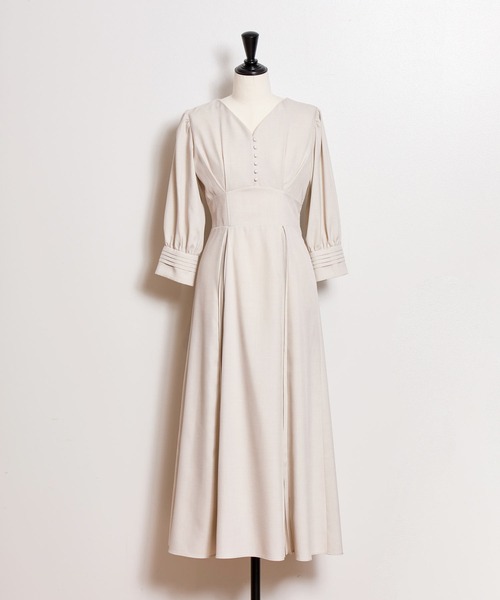 NOELA（ノエラ）の「襟レースプリーツワンピ（ワンピース・レディース・ベージュ/ライトグレー/ライトグリーン・S/M）」の19枚目の写真