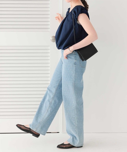 titivate(ティティベイト)の「クロップドバルーンシルエットトップス(シャツ/ブラウス・レディース・ブルー/オフホワイト/ブラック/ネイビー・M/L)」の14枚目の写真