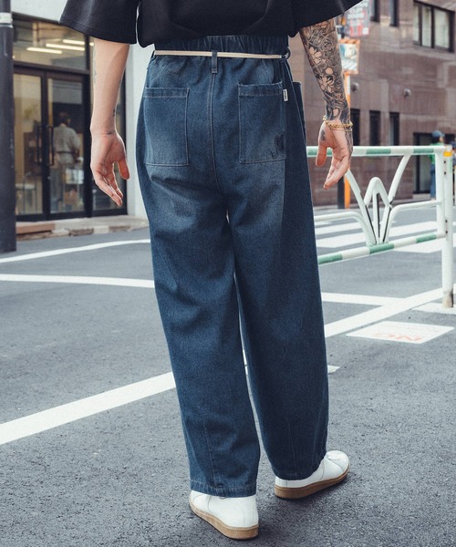 Subciety（サブサエティ）の「Light denim wide pants（デニムパンツ・メンズ・ブラック/ライトブルー/インディゴブルー・SMALL/MEDIUM/LARGE/X-LARGE）」の18枚目の写真