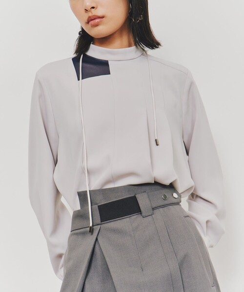 UNITED TOKYO（ユナイテッドトウキョウ）の「ランダムタックワイドパンツ｜ウォッシャブル/防シワ/冬服（その他パンツ・レディース・ブラック/グレー・1/2）」の17枚目の写真