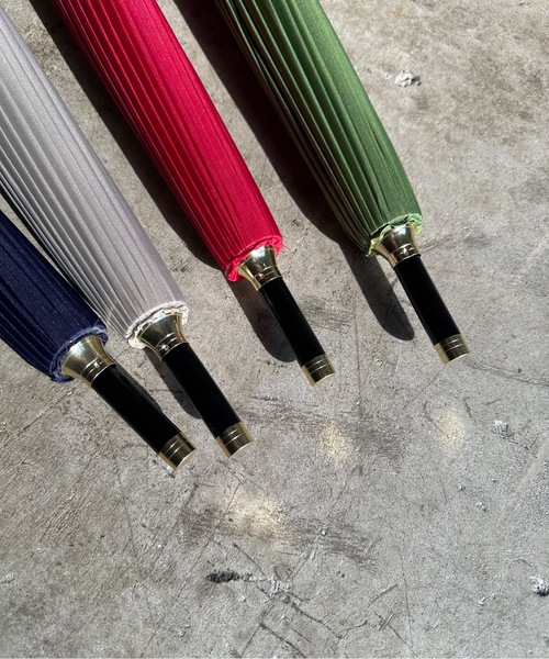 COMMON WARE（コモンウェアー）の「NT:24本骨無地  雨傘 58cm（長傘・レディース・ネイビー/ローズ/グレイッシュベージュ/カーキ・FREE）」の22枚目の写真