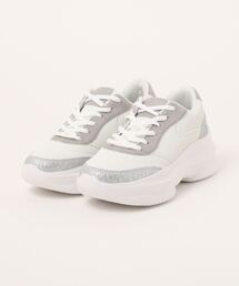 BETTY CLUB | 【JEWEL CASKET】ボリュームソール ラメ レースアップスニーカー(スニーカー)