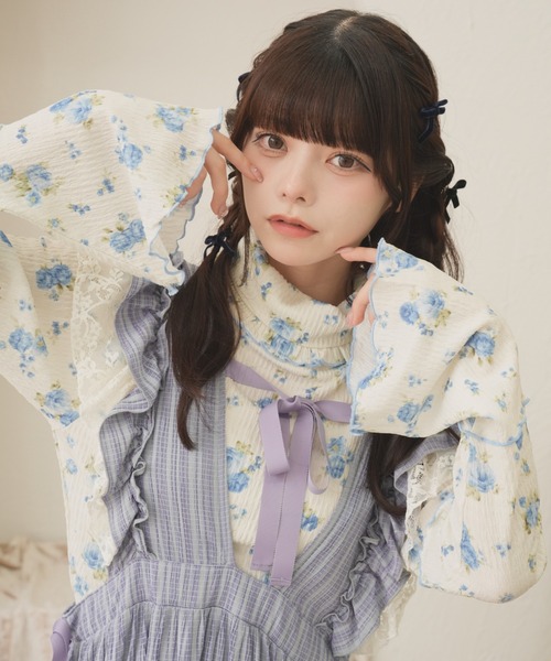 クティールとレトロ】アソートフレアスリーブメロータートル（Tシャツ