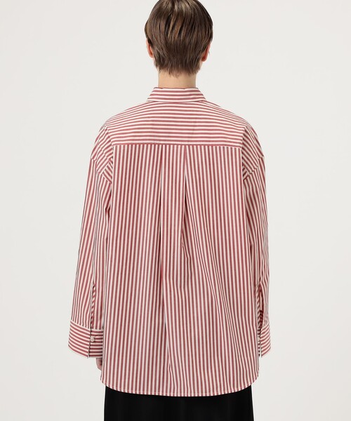 新品タグ付き　バイマレーネビルガー ロングシャツ　ストライプ セール】BY MALENE BIRGER DERRIS ストライプシャツ（シャツ