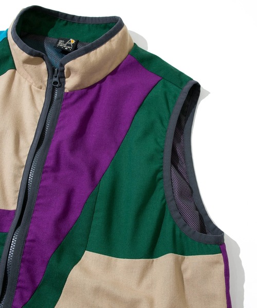 go slow caravan（ゴースローキャラバン）の「LINEN/COTTONパッチワークスタンドベスト（ベスト・メンズ・その他2/その他1・LARGE/MEDIUM）」の4枚目の写真