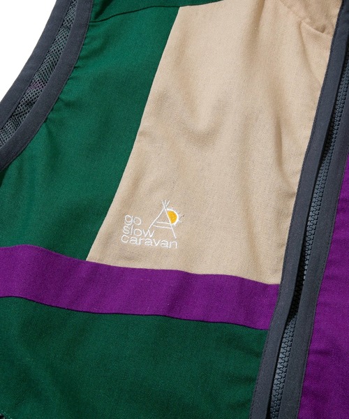 go slow caravan（ゴースローキャラバン）の「LINEN/COTTONパッチワークスタンドベスト（ベスト・メンズ・その他2/その他1・LARGE/MEDIUM）」の6枚目の写真