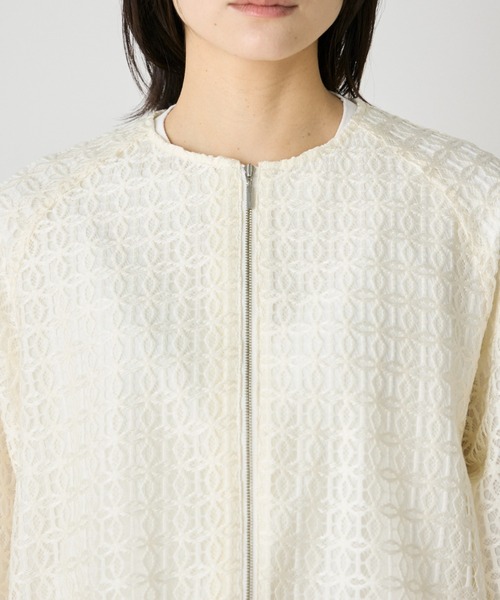 【INED】レース　ブルゾン ラグランレースブルゾン｜INED（イネド）｜フランドル（FLANDRE