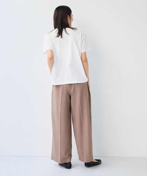 CROSS FUNCTION(クロスファンクション)の「《汗染み防止》正解ドルマンクルーネックTシャツ【CF/クロスファンクション】(Tシャツ/カットソー・レディース・オフホワイト/ライトグレー・L/M/LL)」の20枚目の写真