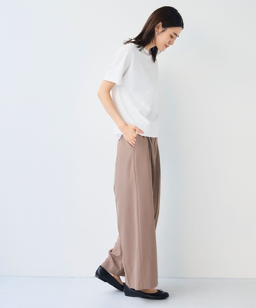 CROSS FUNCTION(クロスファンクション)の「《汗染み防止》正解ドルマンクルーネックTシャツ【CF/クロスファンクション】(Tシャツ/カットソー・レディース・オフホワイト/ライトグレー・L/M/LL)」の19枚目の写真