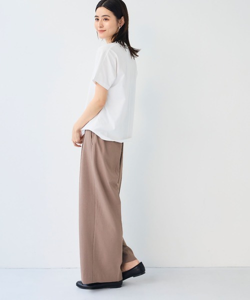 CROSS FUNCTION(クロスファンクション)の「《汗染み防止》正解ドルマンクルーネックTシャツ【CF/クロスファンクション】(Tシャツ/カットソー・レディース・オフホワイト/ライトグレー・L/M/LL)」の18枚目の写真