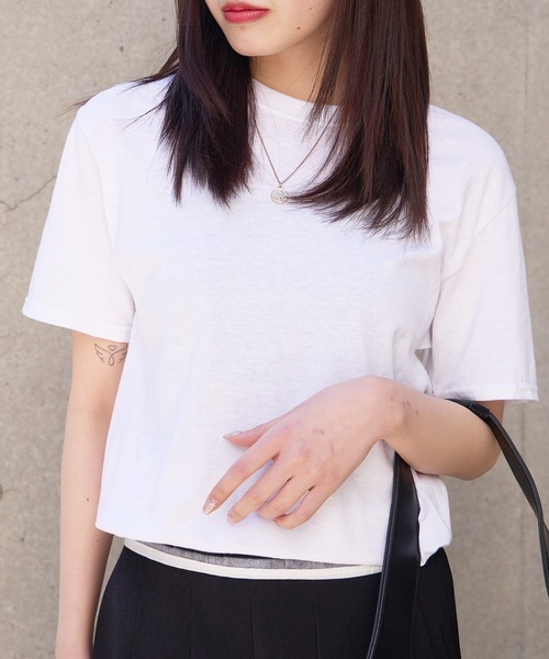 JERZEES(ジャージーズ)の「【JERZEES】着回し自在 DRI-POWER rew neck short sleeve t-shirt / ドライパワー クルーネック 半袖Tシャツ 無地T サイズ展開豊富 2026年 夏 夏服(Tシャツ/カットソー・レディース・チャコール/サンドベージュ/ネイビー/ホワイト/ブラック/グレー・M/XL/L/S)」の2枚目の写真