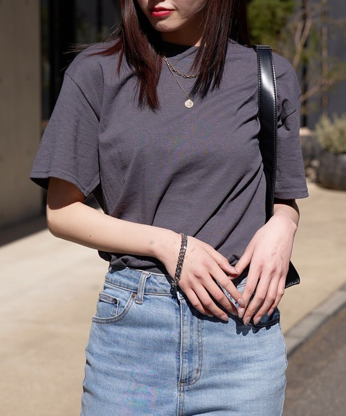 JERZEES(ジャージーズ)の「【JERZEES】着回し自在 DRI-POWER rew neck short sleeve t-shirt / ドライパワー クルーネック 半袖Tシャツ 無地T サイズ展開豊富 2026年 夏 夏服(Tシャツ/カットソー・レディース・チャコール/サンドベージュ/ネイビー/ホワイト/ブラック/グレー・M/XL/L/S)」の16枚目の写真