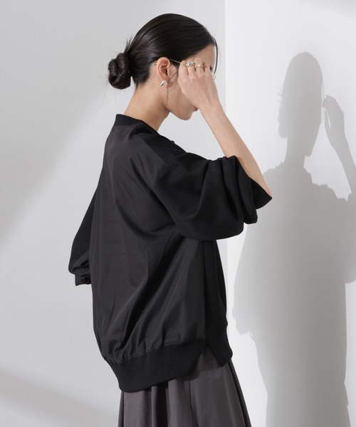 NANO universe(ナノユニバース)の「布帛コンビポンチカットトップス(Tシャツ/カットソー・レディース・ブラック/ホワイト/ベージュ・FREE)」の19枚目の写真