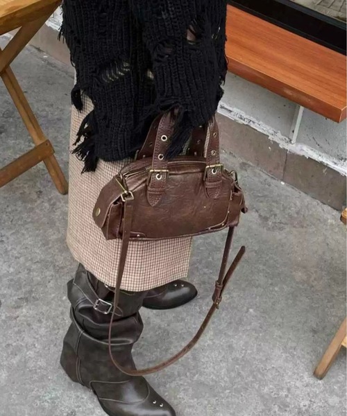 LA VORAGINE（ラ ヴォラジネ）の「2wayショルダーバッグ（ショルダーバッグ・レディース・ブラック/ダークブラウン/ブラウン・FREE）」の12枚目の写真