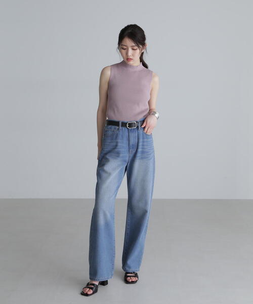 FREE'S MART(フリーズマート)の「◆〈洗える〉マシンウォッシャブルノースリーブニット(ニット/セーター・レディース・ピンク/ネイビー/ホワイト・FREE)」の7枚目の写真