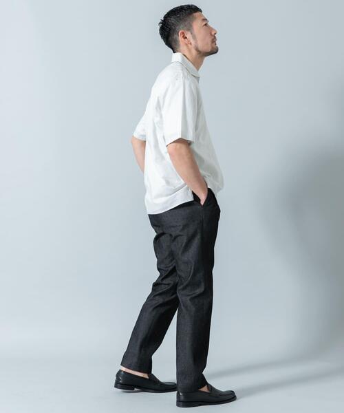 URBAN RESEARCH ROSSO MEN（アーバンリサーチロッソメン）の「『XLサイズあり』リラックスコットンリネンスキッパーシャツ（シャツ/ブラウス・メンズ・ベージュ/ネイビー/ブルー/ホワイト・X-LARGE/LARGE/MEDIUM）」の8枚目の写真